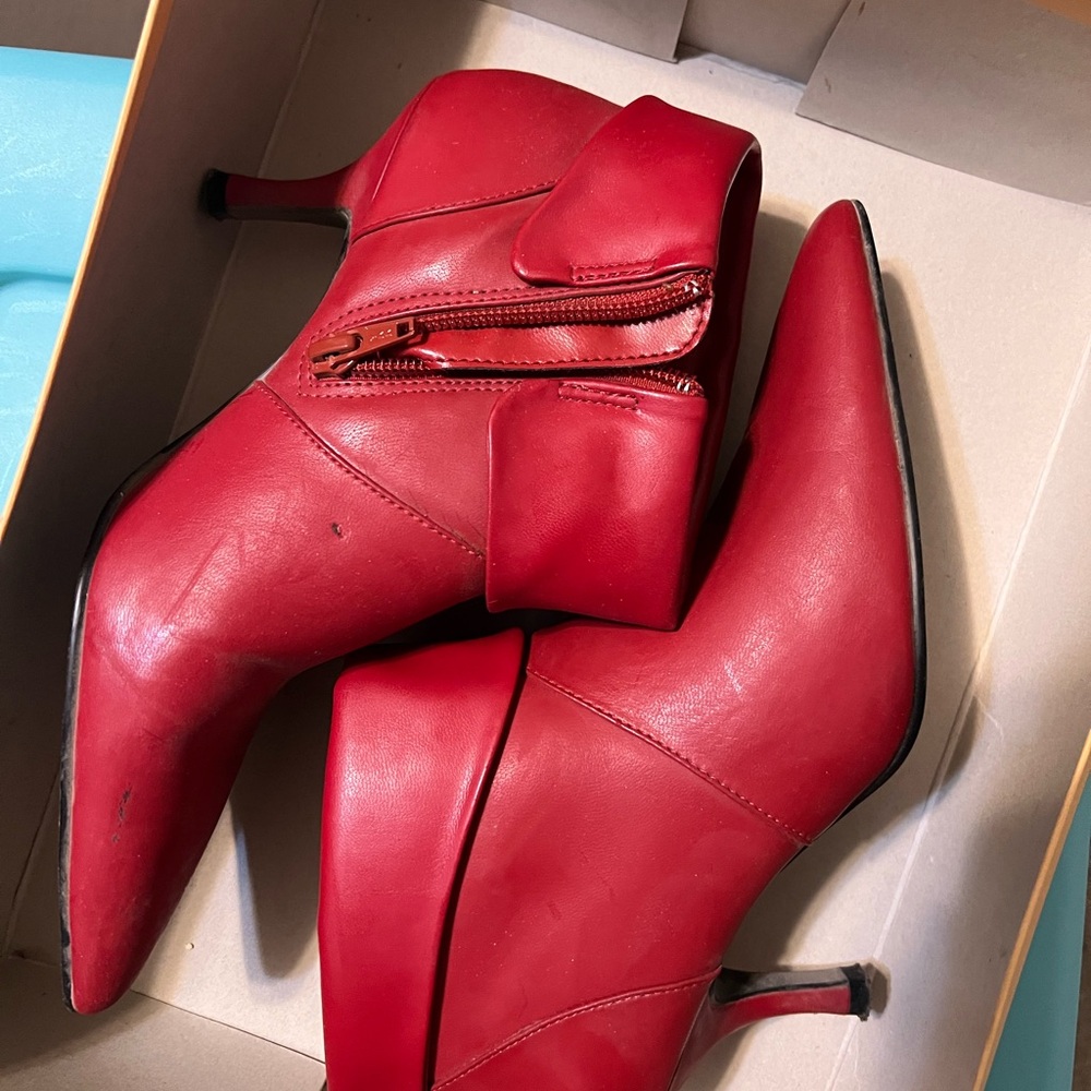 Red Women's Ankle Boots